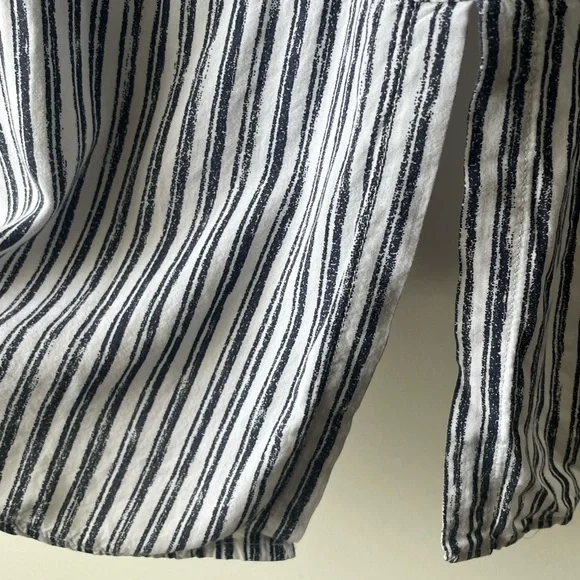 Velvet Heart Black and White Striped Button Down Shirt - Picture 9 of 9